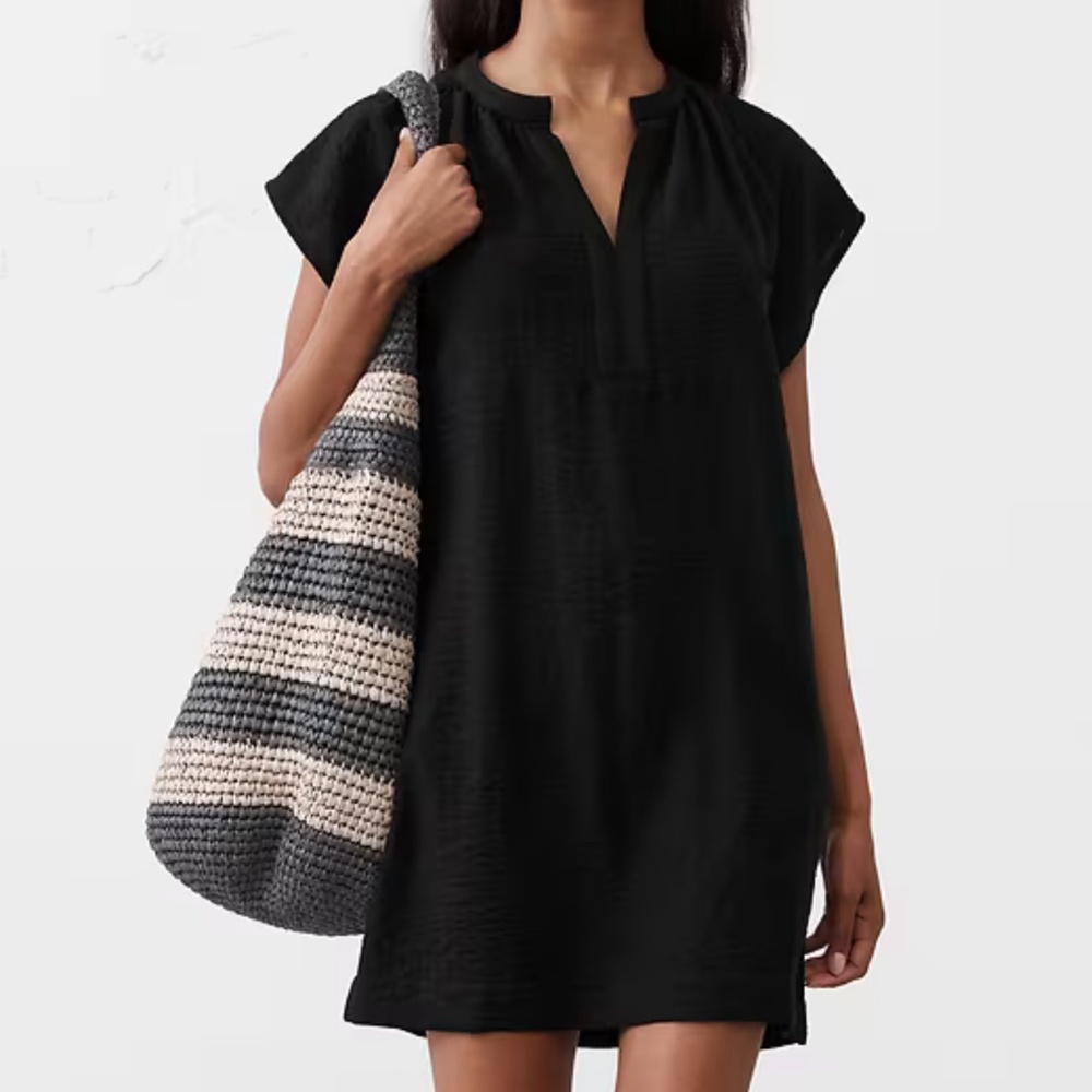 Gathered Neck Mini Dress